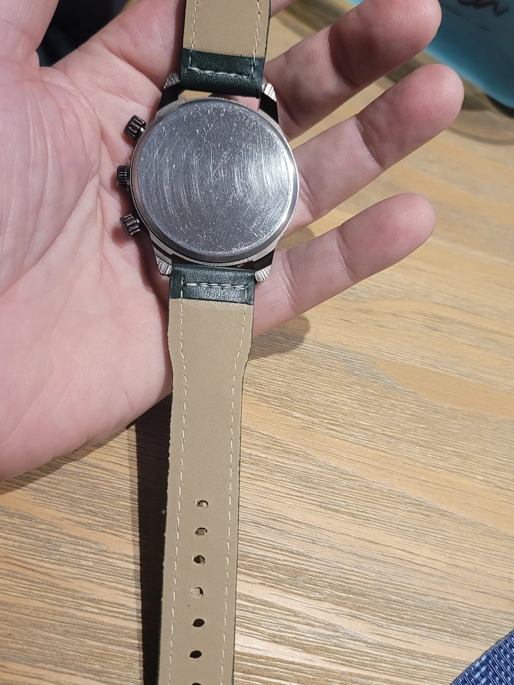RAGLAN Men's Green Accent Chronograph Watch